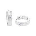 AMOR Ohrring (Creolen) Damen, 925 Silber rhodiniert, Zirkonia weiß, Hauptbild
