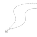 AMOR women's necklace, rhodium-plated 925 sterling silver, view 4