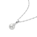 AMOR women's necklace, rhodium-plated 925 sterling silver, view 5