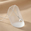 AMOR women's necklace, rhodium-plated 925 sterling silver, view 7