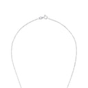 AMOR women's necklace, rhodium-plated 925 sterling silver, clasp