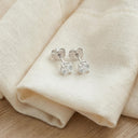 AMOR Ohrring (Ohrstecker) Damen, 925 Silber rhodiniert, Zirkonia weiß, Ansicht 6
