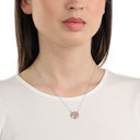 AMOR Halskette Damen, 925 Silber silber / rosévergoldet (bicolor), Motiv Lebensbaum, Zirkonia weiß, Ansicht 2
