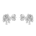 AMOR women's stud earrings, rhodium-plated 925 sterling silver, view 5