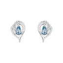 AMOR Ohrring (Ohrstecker) Damen, 925 Silber rhodiniert, Zirkonia weiß, Ansicht 3