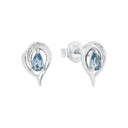 AMOR Ohrring (Ohrstecker) Damen, 925 Silber rhodiniert, Zirkonia weiß, Hauptbild