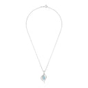 AMOR women's necklace, rhodium-plated 925 sterling silver, view 3