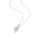 AMOR women's necklace, rhodium-plated 925 sterling silver, view 4