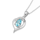 AMOR women's necklace, rhodium-plated 925 sterling silver, view 5