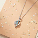 AMOR women's necklace, rhodium-plated 925 sterling silver, view 7
