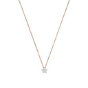 AMOR Halskette Damen, 925 Silber rosé vergoldet, Motiv Blume, Zirkonia weiß, Hauptbild