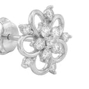 AMOR women's stud earrings, rhodium-plated 925 sterling silver, view 4
