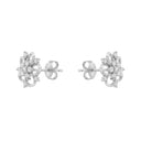 AMOR women's stud earrings, rhodium-plated 925 sterling silver, view 5