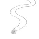 AMOR women's necklace, rhodium-plated 925 sterling silver, view 4