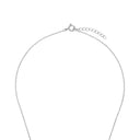AMOR women's necklace, rhodium-plated 925 sterling silver, clasp