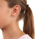 PRINZESSIN LILLIFEE girls' drop earrings, rhodium-plated 925 sterling silver, blue, view 2
