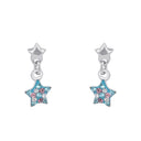 PRINZESSIN LILLIFEE Ohrring (Ohrhänger) Kids - Girls, 925 Silber rhodiniert, blau, Ansicht 3