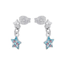PRINZESSIN LILLIFEE Ohrring (Ohrhänger) Kids - Girls, 925 Silber rhodiniert, blau, Ansicht 4