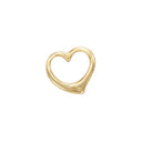 AMOR women's pendant, 375 gold, back
