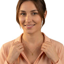 AMOR women's pendant, 375 gold, worn by model