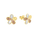 AMOR Ohrring (Ohrstecker) Damen, 375 Gold teil-rhodiniert, Motiv Blume, Hauptbild