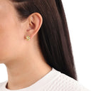 AMOR Ohrring (Ohrstecker) Damen, 375 Gold, Zirkonia weiß, Ansicht 2
