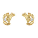 AMOR Ohrring (Ohrstecker) Damen, 375 Gold, Zirkonia weiß, Ansicht 4