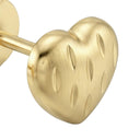 AMOR stud earrings for girls and women, 375 gold, view 3
