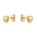AMOR stud earrings for girls and women, 375 gold, view 4