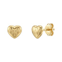 AMOR stud earrings for girls and women, 375 gold, main image