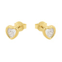 AMOR Ohrring (Ohrstecker) Damen, 375 Gold, Motiv Herz, Zirkonia weiß, Ansicht 4