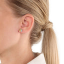 AMOR Ohrring (Ohrstecker) Damen, 375 Gold teil-rhodiniert, Ansicht 2