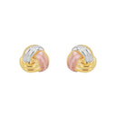 AMOR Ohrring (Ohrstecker) Damen, 375 Gold teil-rhodiniert, Ansicht 3