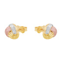 AMOR Ohrring (Ohrstecker) Damen, 375 Gold teil-rhodiniert, Ansicht 4