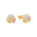 AMOR Ohrring (Ohrstecker) Damen, 375 Gold teil-rhodiniert, Hauptbild