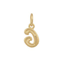 AMOR Anhänger (Halskette) Unisex, 375 Gold, Motiv G, Rückseite
