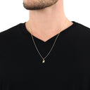 AMOR Anhänger (Halskette) Unisex, 375 Gold, Motiv H, Ansicht 4