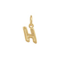 AMOR Anhänger (Halskette) Unisex, 375 Gold, Motiv H, Rückseite