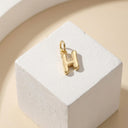 AMOR Anhänger (Halskette) Unisex, 375 Gold, Motiv H, Ansicht 6