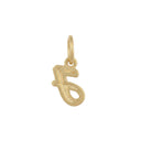 AMOR Anhänger (Halskette) Unisex, 375 Gold, Motiv J, Rückseite