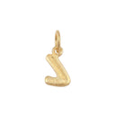 AMOR Anhänger (Halskette) Unisex, 375 Gold, Motiv L, Rückseite