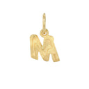AMOR Anhänger (Halskette) Unisex, 375 Gold, Motiv M, Rückseite