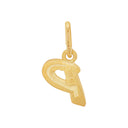 AMOR Anhänger (Halskette) Unisex, 375 Gold, Motiv P, Rückseite