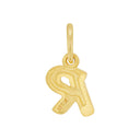 AMOR Anhänger (Halskette) Unisex, 375 Gold, Motiv R, Rückseite