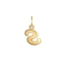 AMOR Anhänger (Halskette) Unisex, 375 Gold, Motiv S, Rückseite