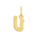 AMOR Anhänger (Halskette) Unisex, 375 Gold, Motiv U, Rückseite