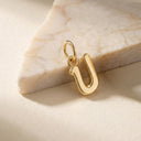 AMOR Anhänger (Halskette) Unisex, 375 Gold, Motiv U, Ansicht 6