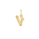AMOR Anhänger (Halskette) Unisex, 375 Gold, Motiv V, Rückseite