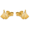 AMOR Ohrring (Ohrstecker) Damen, 375 Gold, Motiv Ginkoblatt, Ansicht 4