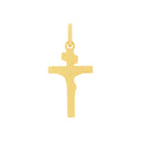 AMOR Anhänger (Halskette) Unisex, 375 Gold, Motiv Kreuz mit Corpus, Rückseite